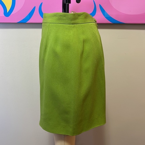 Moschino Cheap Chic Apple Green Straight Skirt The Nanny - Picture 8 of 11